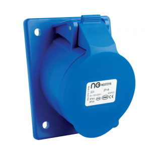 Niglon 57204 Angled Panel Socket 2P+E IP44 16A 240V